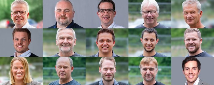 Matrix-Darstellung des Teams, visualisiert Zusammenarbeit und strukturierte Arbeitsprozesse bei LEWA Attendorn